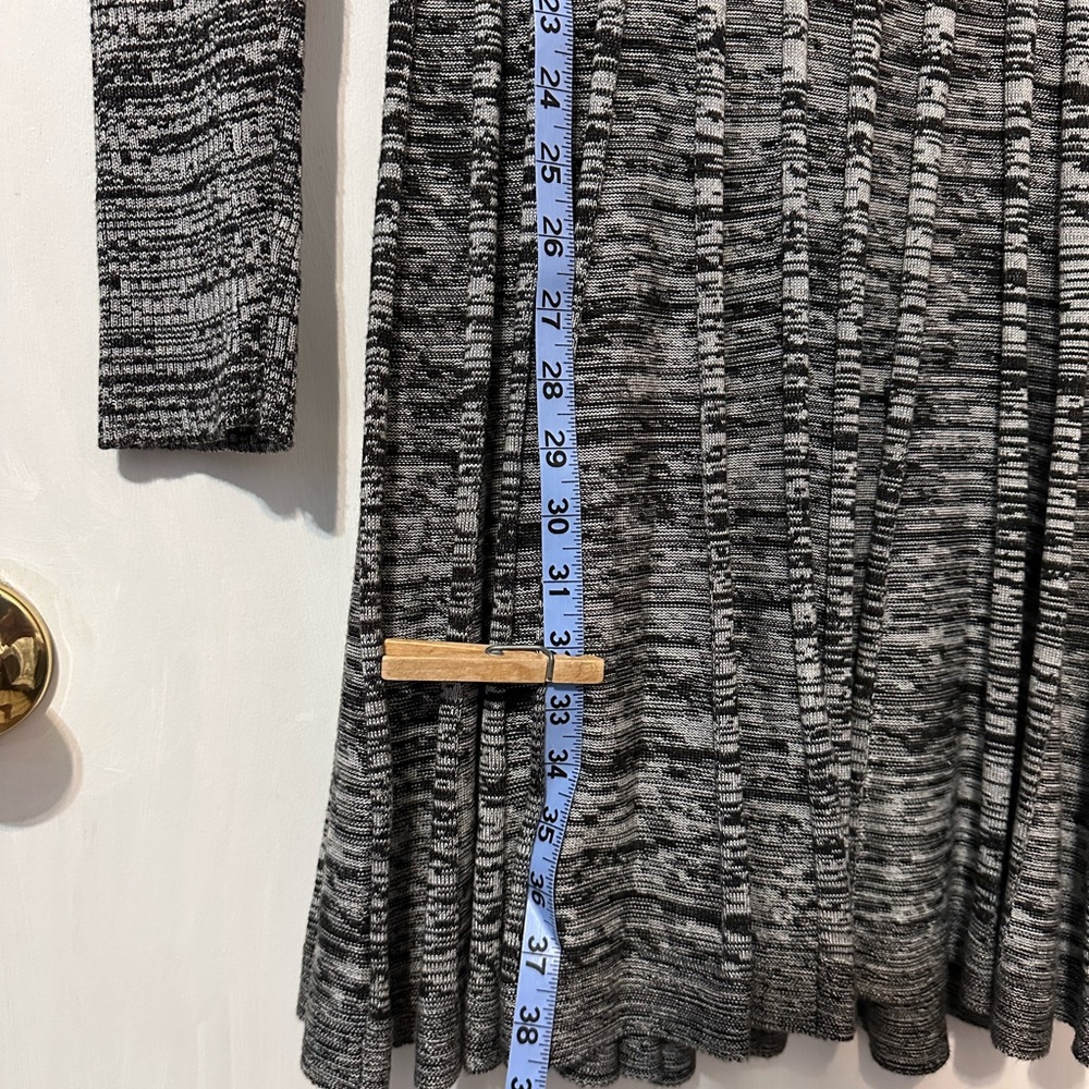 Calvin Klein Black and Gray Sweater Dress, Size Large - Picture 7 of 11